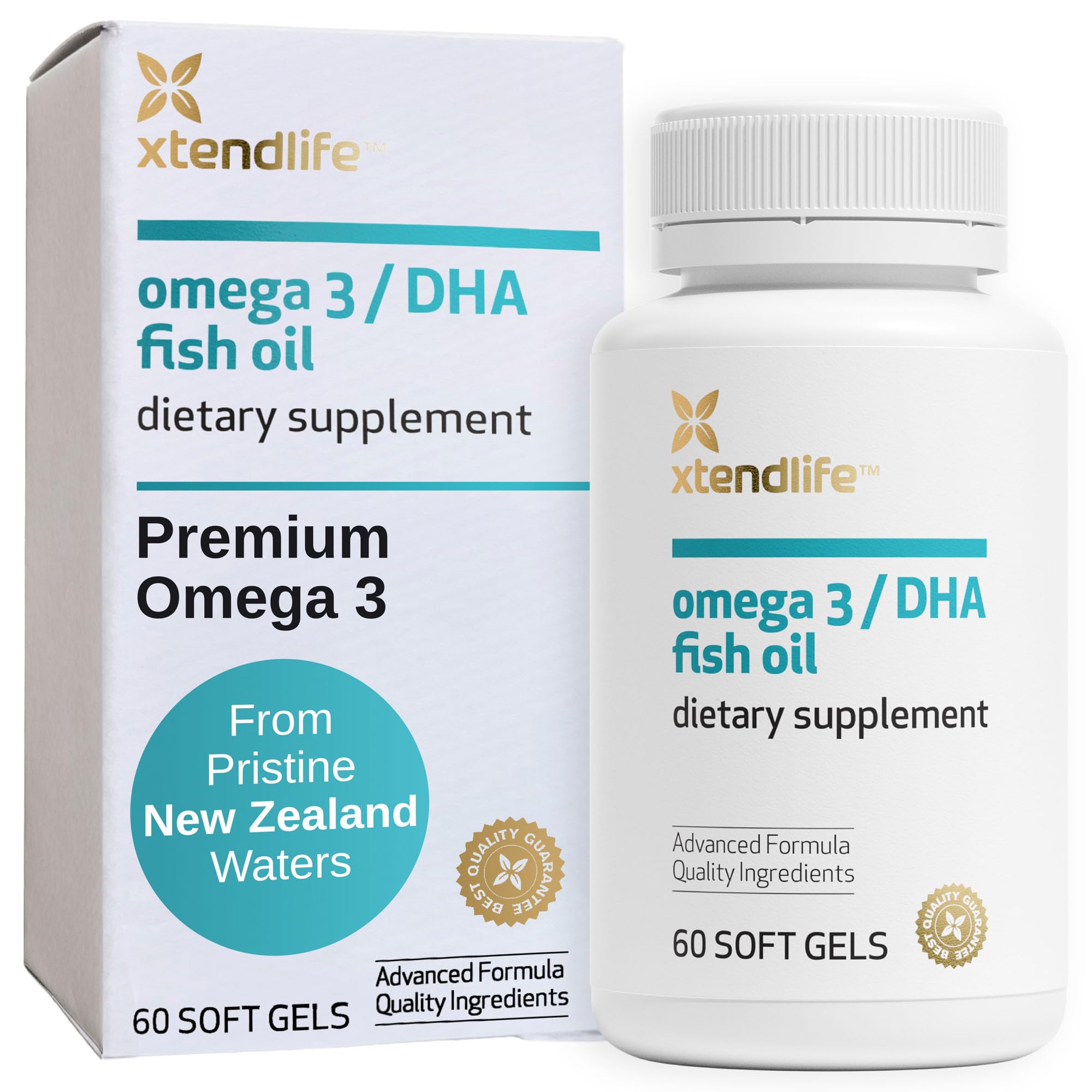 Xtendlife Omega3 DHA EPA cápsulas: forma conveniente para apoyar la salud diaria.