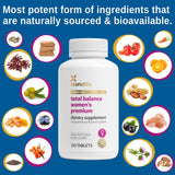 Xtendlife Total Balance Mujeres, lista de ingredientes y antioxidantes útiles