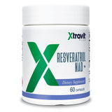 Xtravit Resveratrol NAD cápsula en primer plano para energía diaria