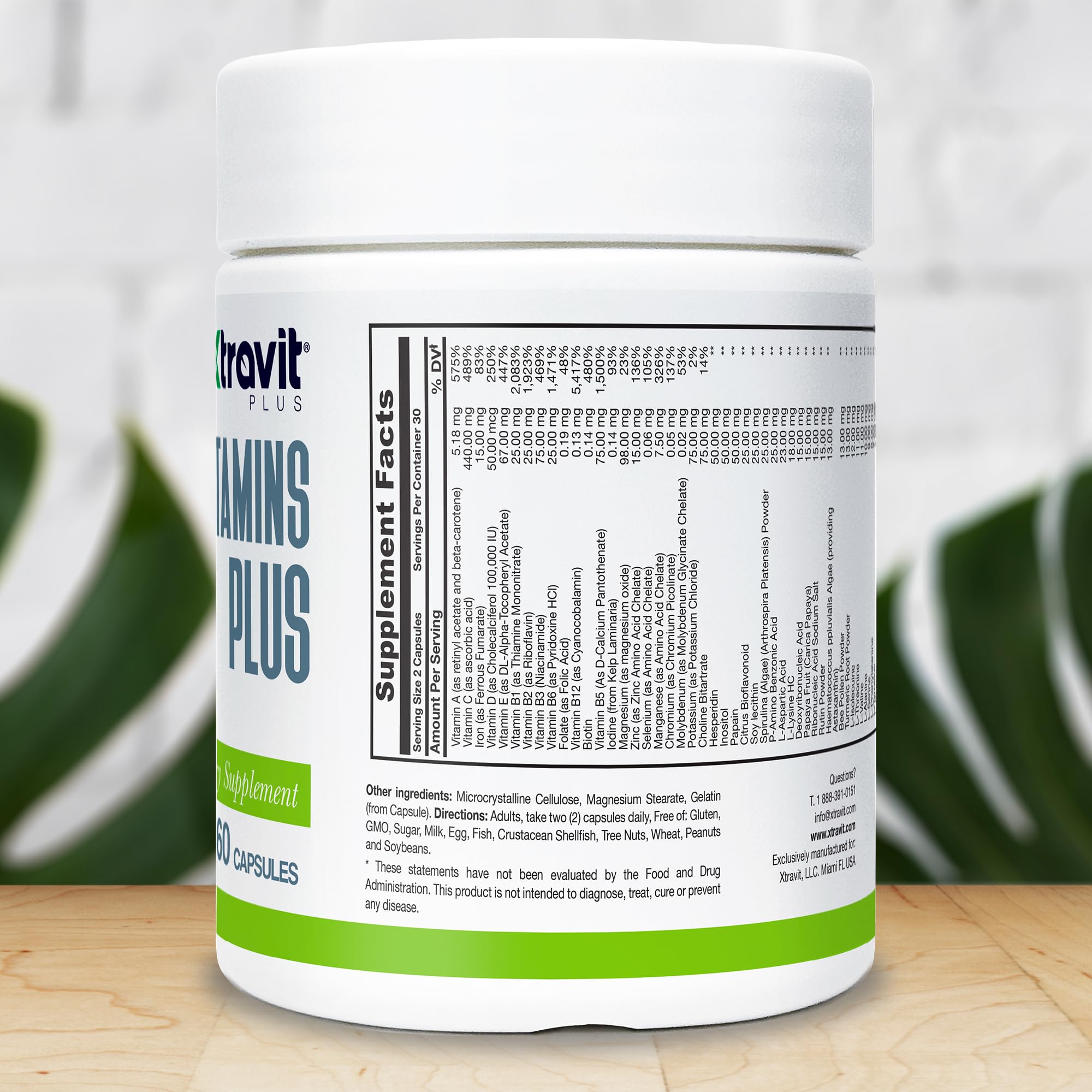 Xtravit Vitamins Plus, cápsulas visibles para digestión y absorción
