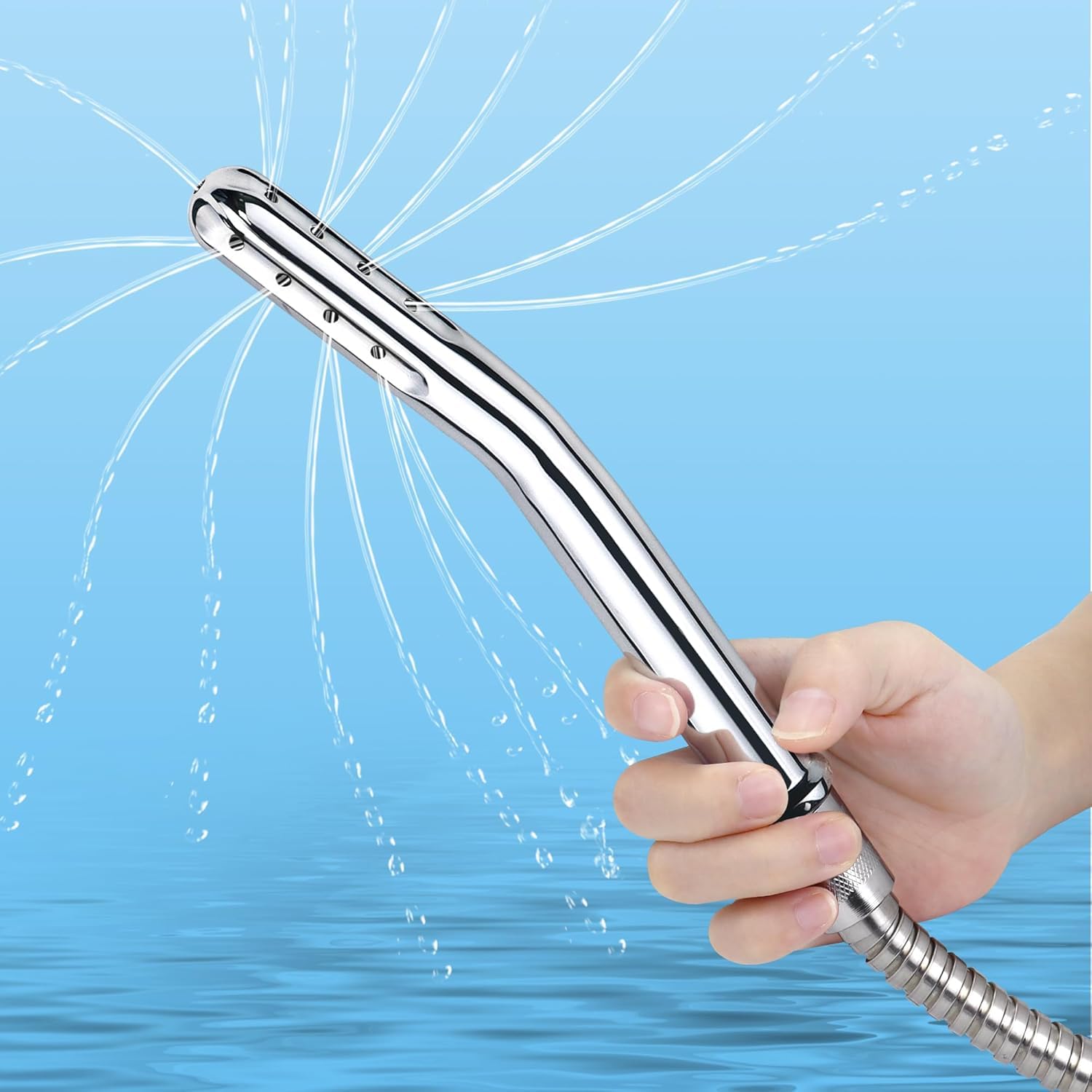 XUYU ducha ángulo ergonómico 45 grados para uso cómodo y control de flujo.