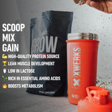 XWERKS Grow sin lactosa ni gluten, apto para dietas