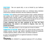 Iconos de ProbioMax sin alérgenos, formulación segura para alérgicos.