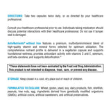XYMOGEN ActivNutrients sin hierro, empaque exterior para almacenamiento seguro