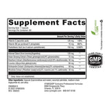 Etiqueta frontal de XYMOGEN Adrenaliv con lista de ingredientes clave.
