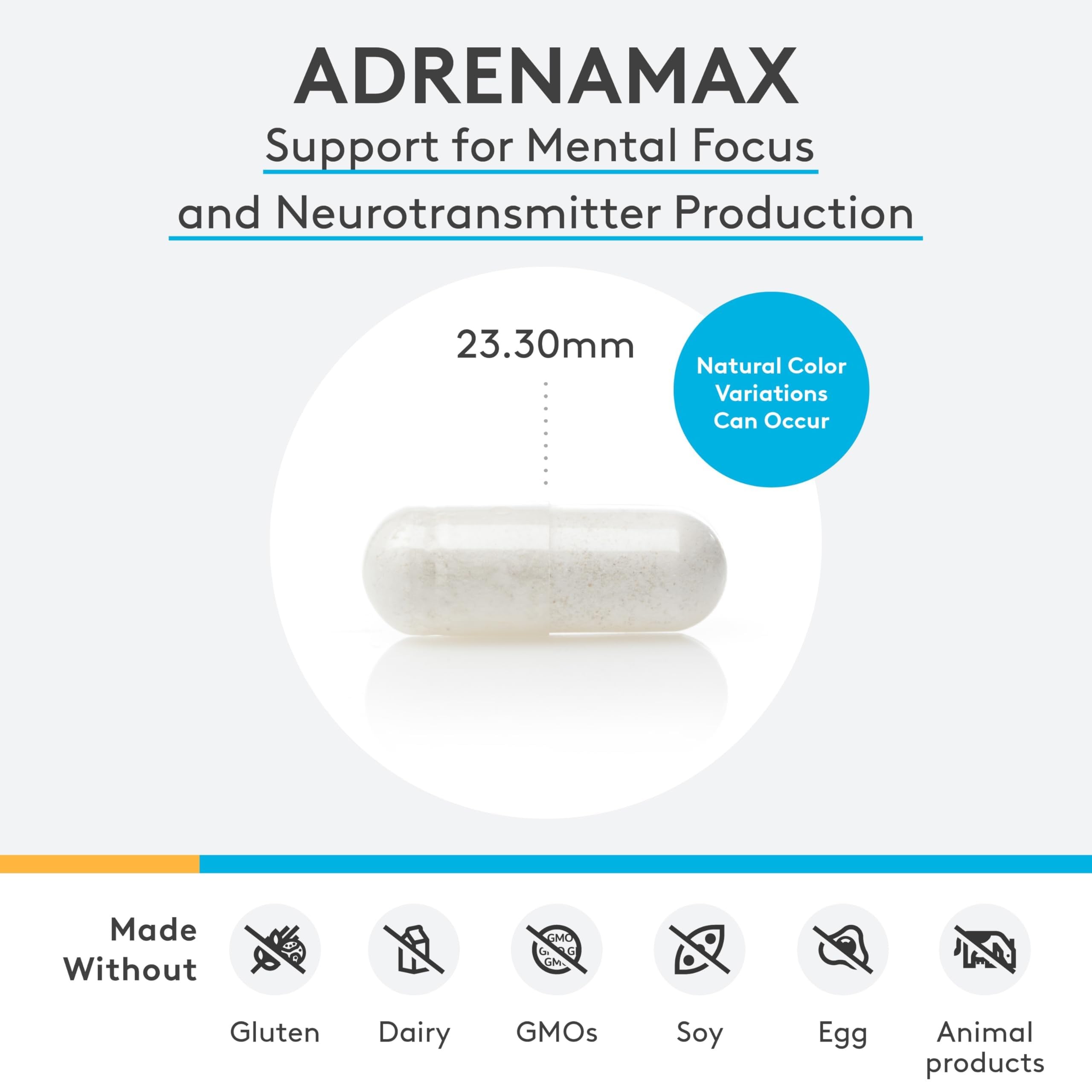 Fórmula libre de alérgenos en XYMOGEN AdrenaMax