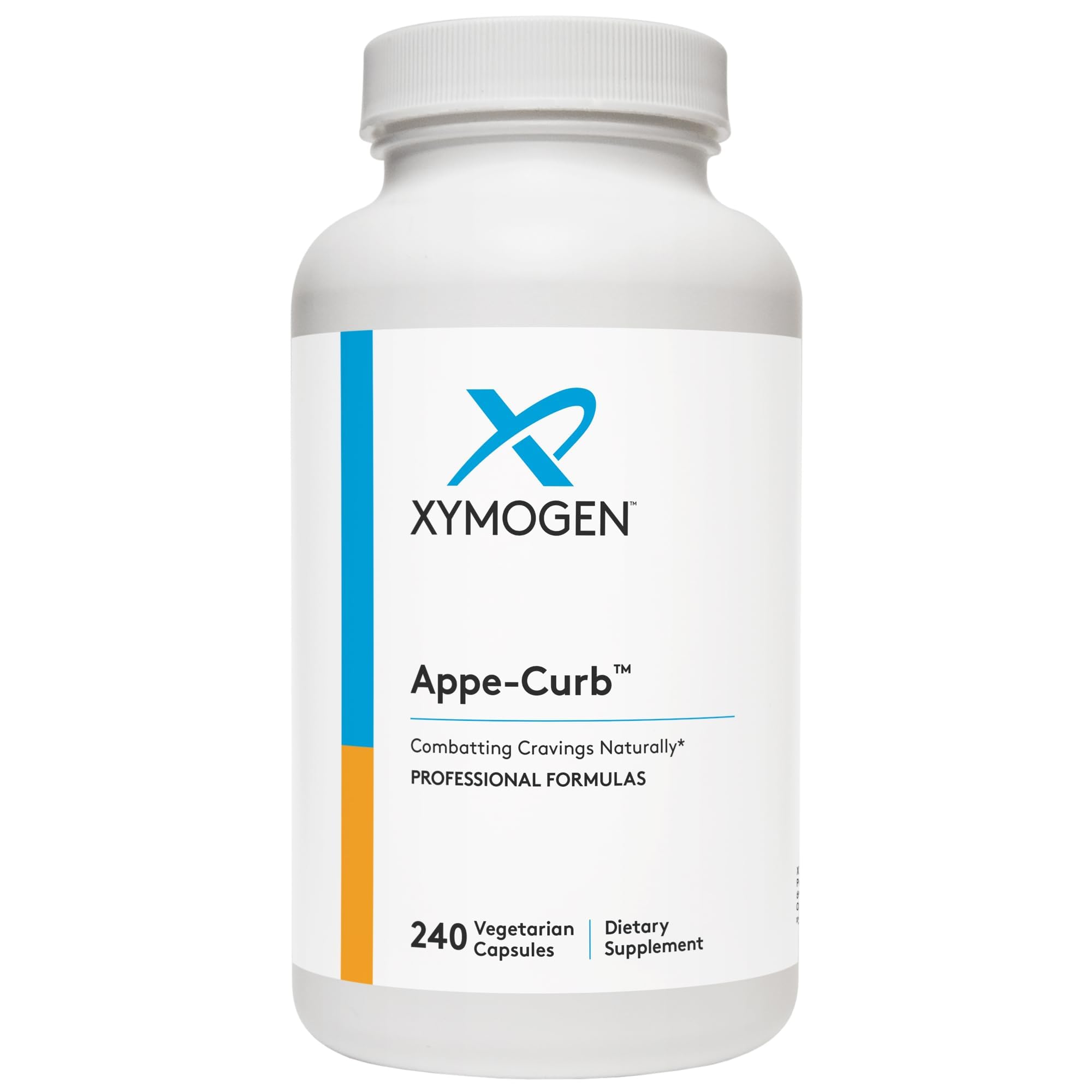 XYMOGEN Appe-Curb cápsulas, apoyo para controlar antojos de forma equilibrada durante el día.