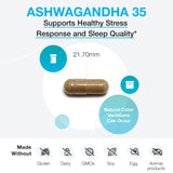 XYMOGEN Ashwagandha 35: cápsulas en mano para una rutina conveniente.