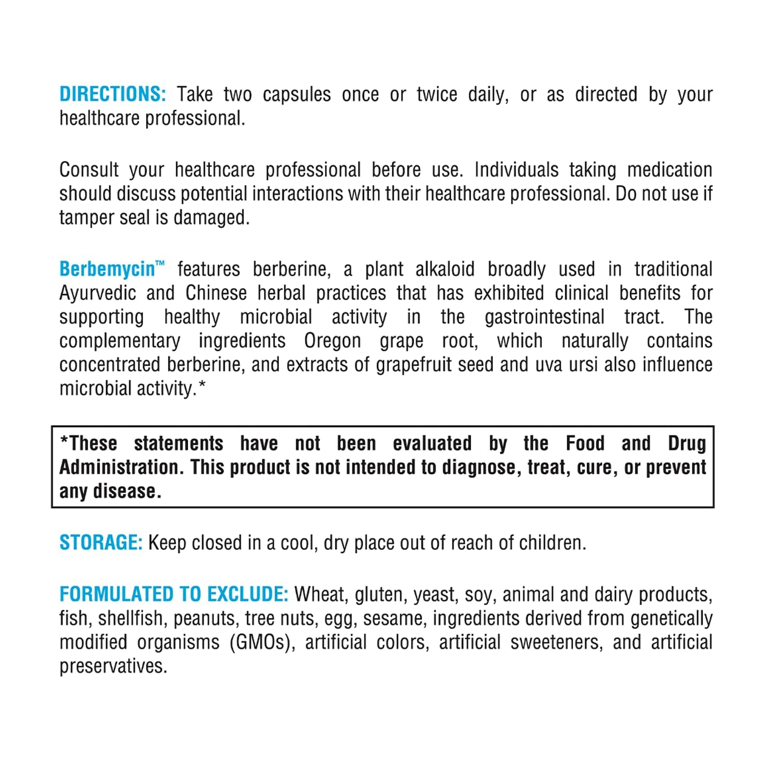 Extracto de uva ursi para soporte intestinal en Berbemycin.