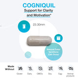 XYMOGEN Cogniquil, magnesio L-treonato visible, apoyo suave a la función cognitiva.