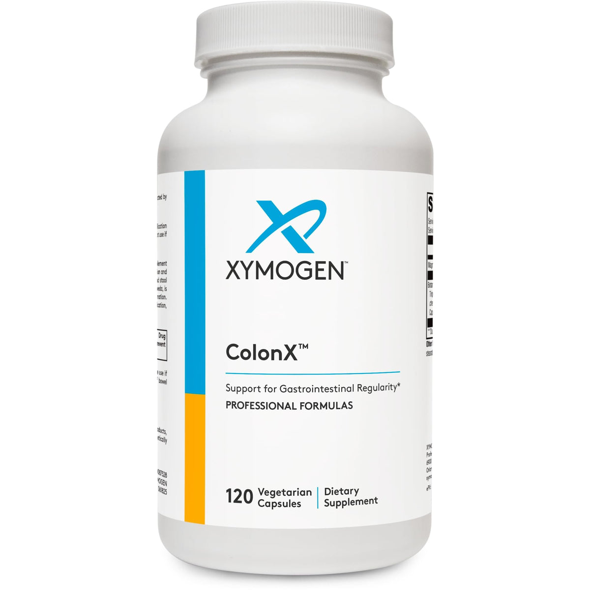 XYMOGEN ColonX frasco de cápsulas para uso diario y apoyo digestivo