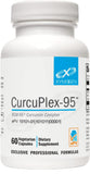XYMOGEN CurcuPlex-95, botella de cápsulas para apoyo diario del cerebro.