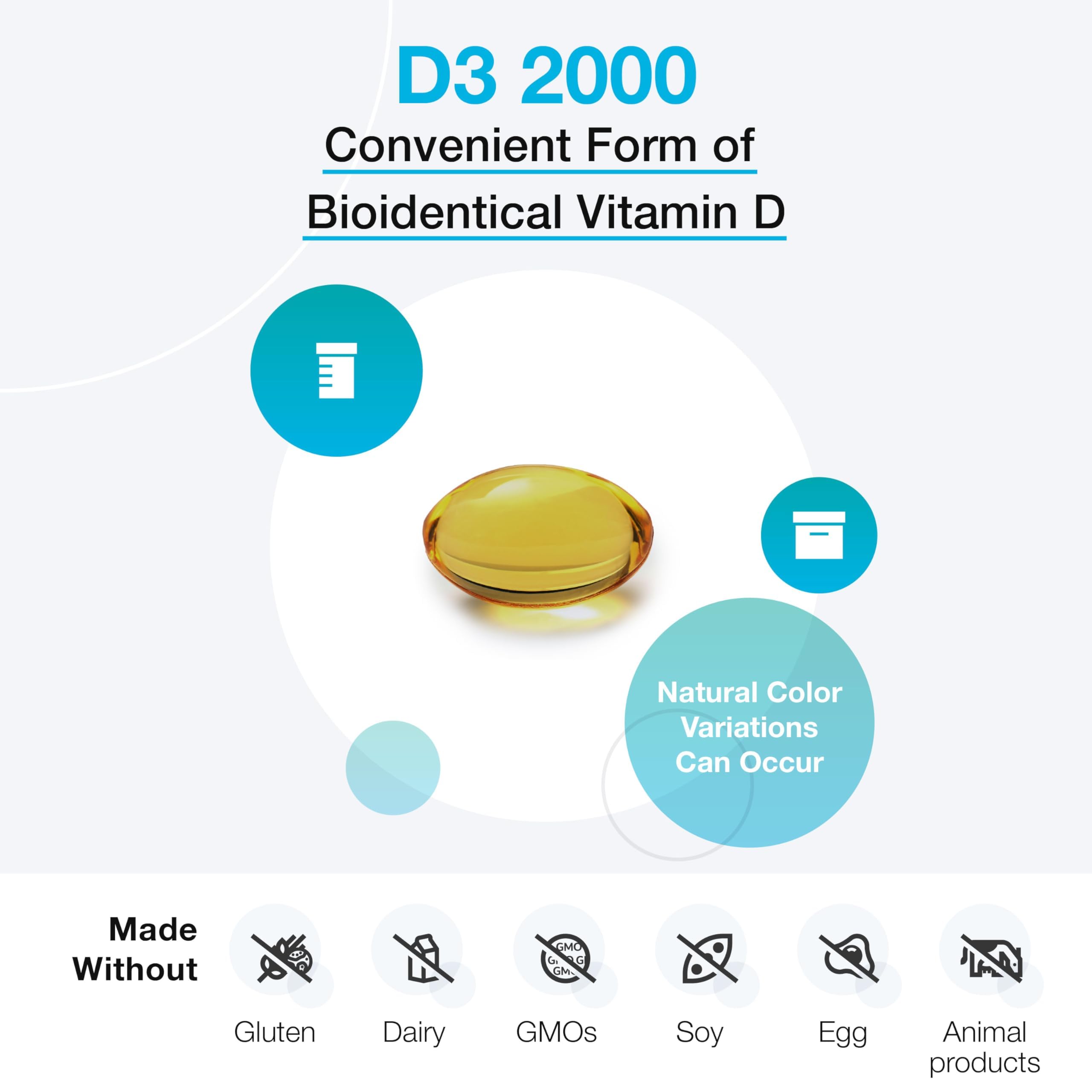 XYMOGEN D3 2000, cápsula blanda que favorece absorción biodisponible.