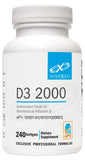 XYMOGEN D3 2000, botella con softgels, apoyo para la salud inmunitaria y ósea.