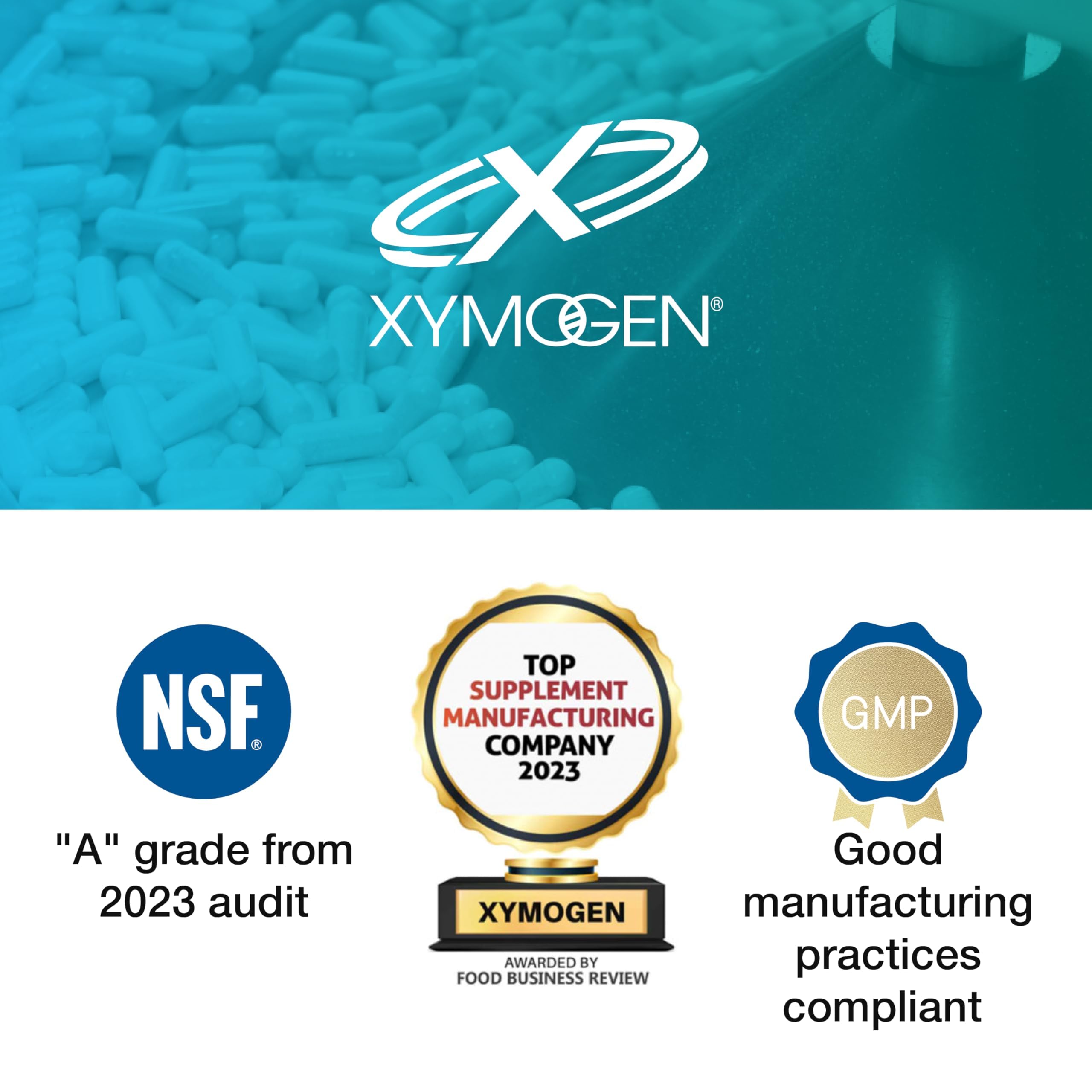 XYMOGEN D3 5000 libre de gluten y alérgenos para diversas dietas.