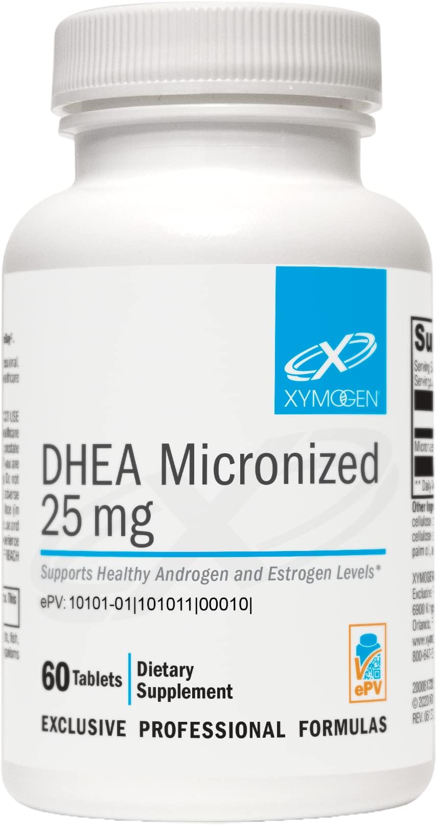 XYMOGEN DHEA 25 mg tableta micronizada para equilibrio hormonal