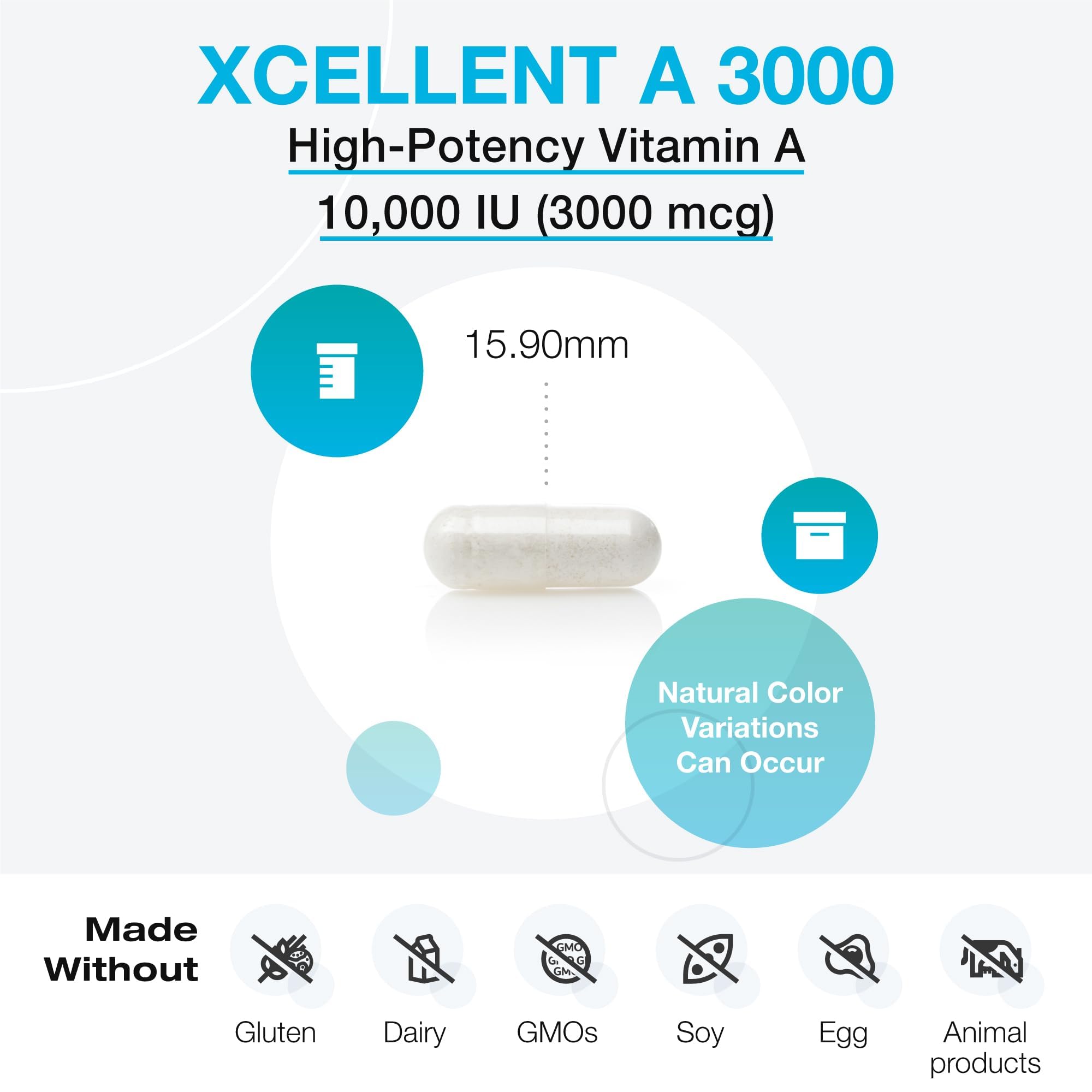 Xymogen Xcellent A 3000, caja presentacion, fácil de almacenar en casa.