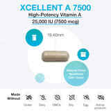 XYMOGEN Xcellent A 7500: ingredientes clave - retinilo palmitato para nutrición de tejidos