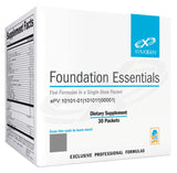 XYMOGEN Foundation Essentials, sobres diarios para nutrición básica y conveniencia en casa.