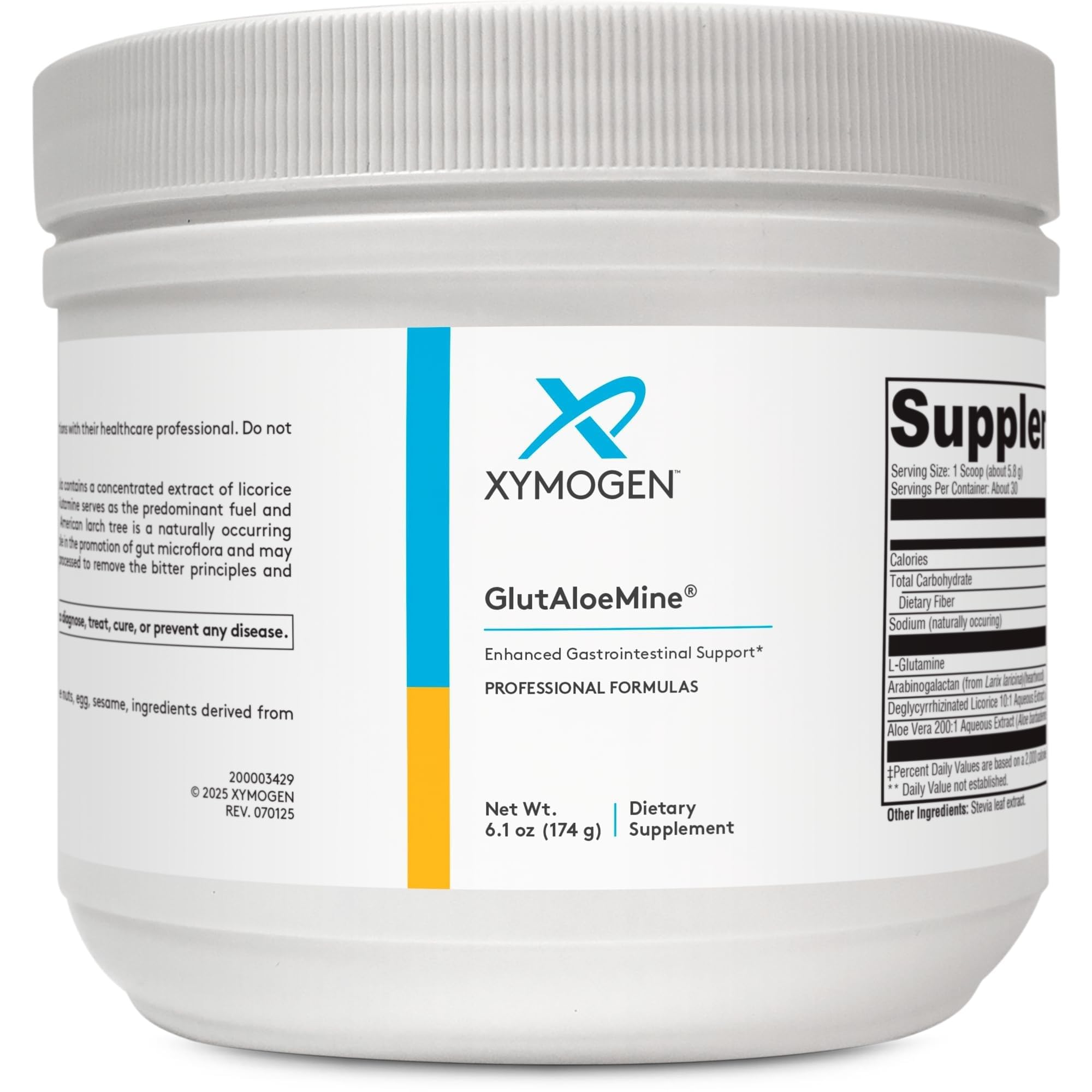 XYMOGEN GlutAloeMine en pote para dosis diarias de soporte digestivo