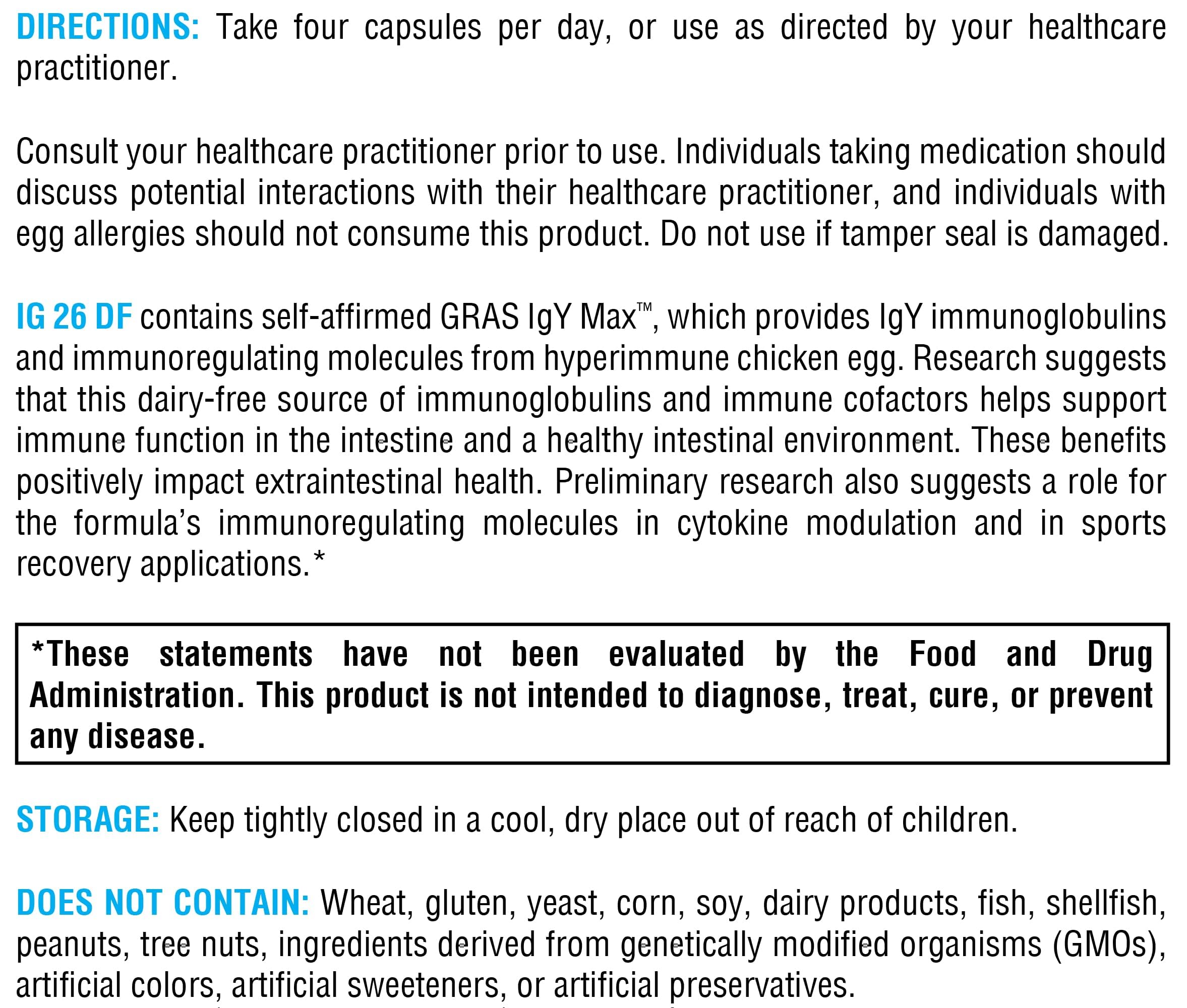 XYMOGEN IG 26 DF: complemento apto para dietas sin lácteos.