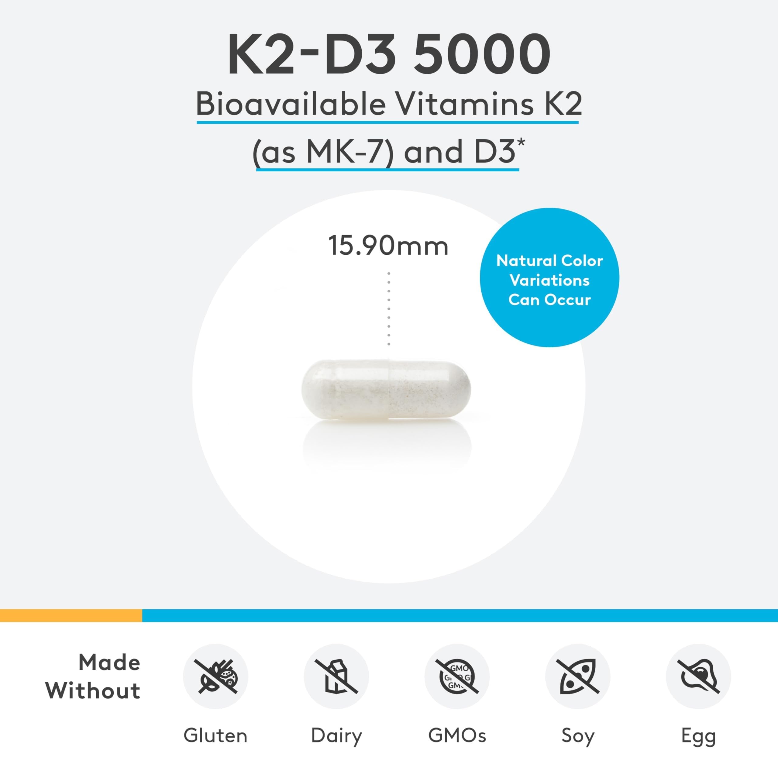 XYMOGEN K2-D3 5000 etiqueta legible facilita lectura de ingredientes