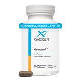 MemorAll de XYMOGEN, cápsulas en frasco para apoyo cognitivo diario.