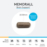 Etiqueta-frasco de MemorAll con ginkgo y bacopa para soporte cognitivo.