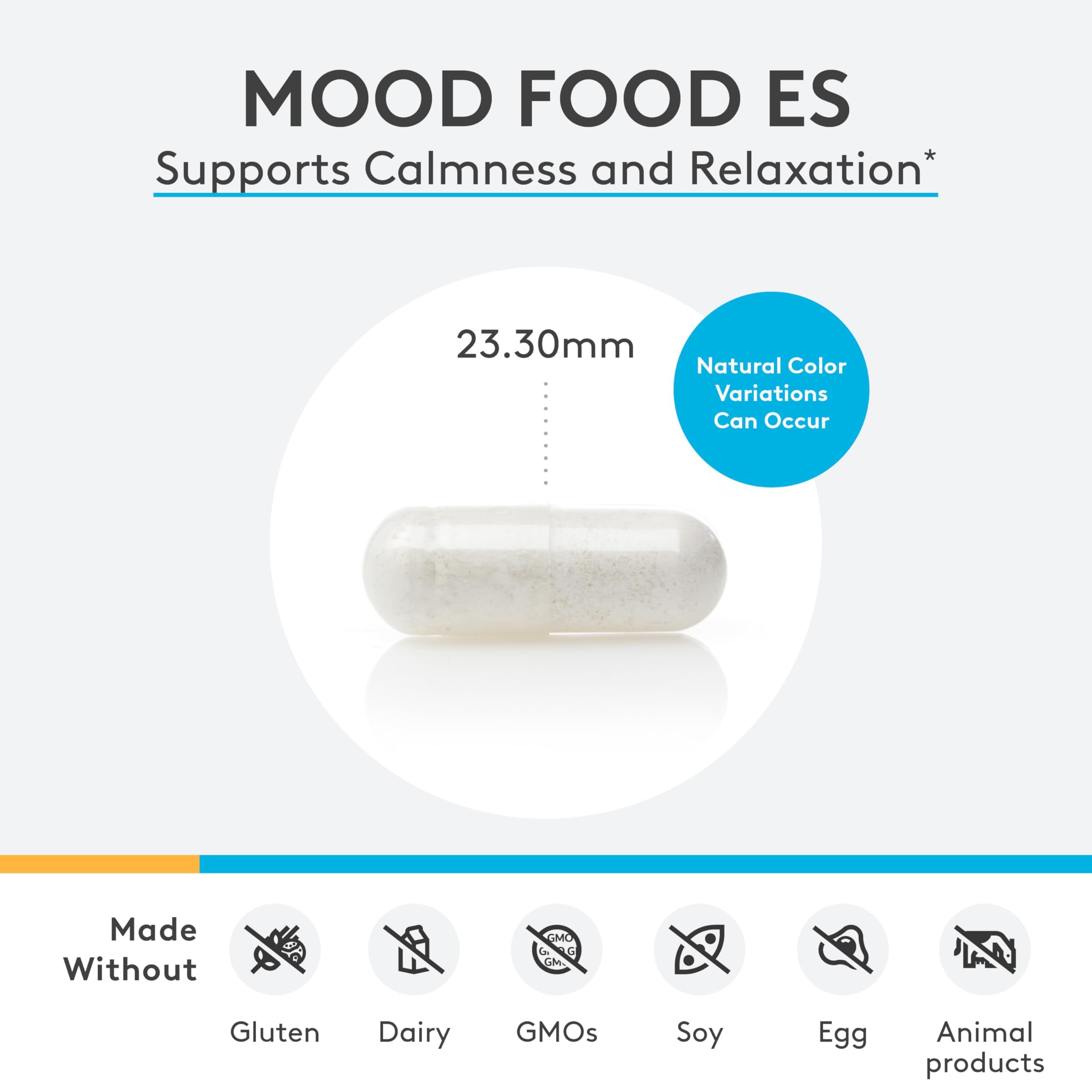 XYMOGEN Mood Food ES, dosis en la mano, guía para uso diario.