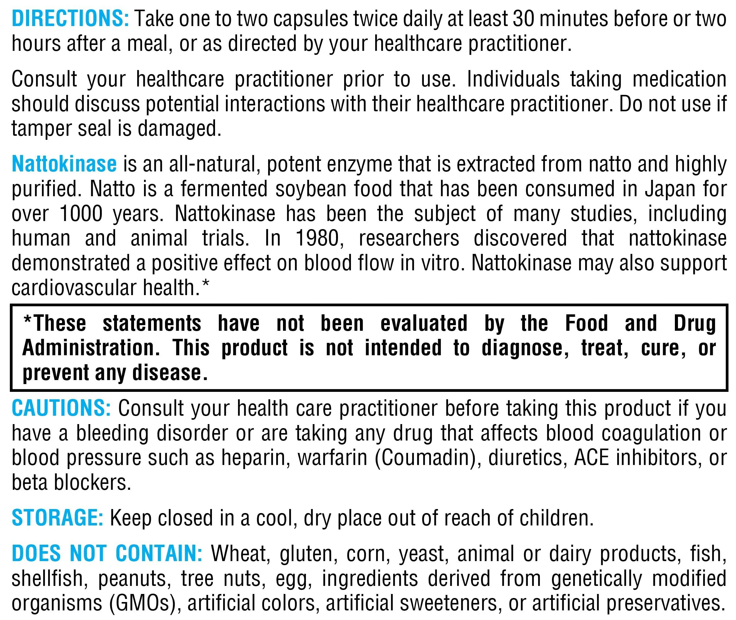 XYMOGEN Nattokinase detalle de ingredientes clave en primer plano