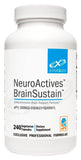 XYMOGEN NeuroActives BrainSustain en bote frontal, cápsulas para memoria.