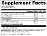 XYMOGEN NeuroActives BrainSustain cápsulas vistas de lado para apoyo cognitivo.