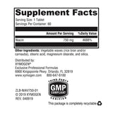 Caja de XYMOGEN NiaVasc empaquetada, formato vegetariano y libre de gluten