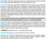 XYMOGEN N.O.max ER información nutricional, composición clara para decisiones informadas