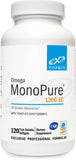 Botella de XYMOGEN Omega MonoPure 1300 EC para soporte diario del corazón.