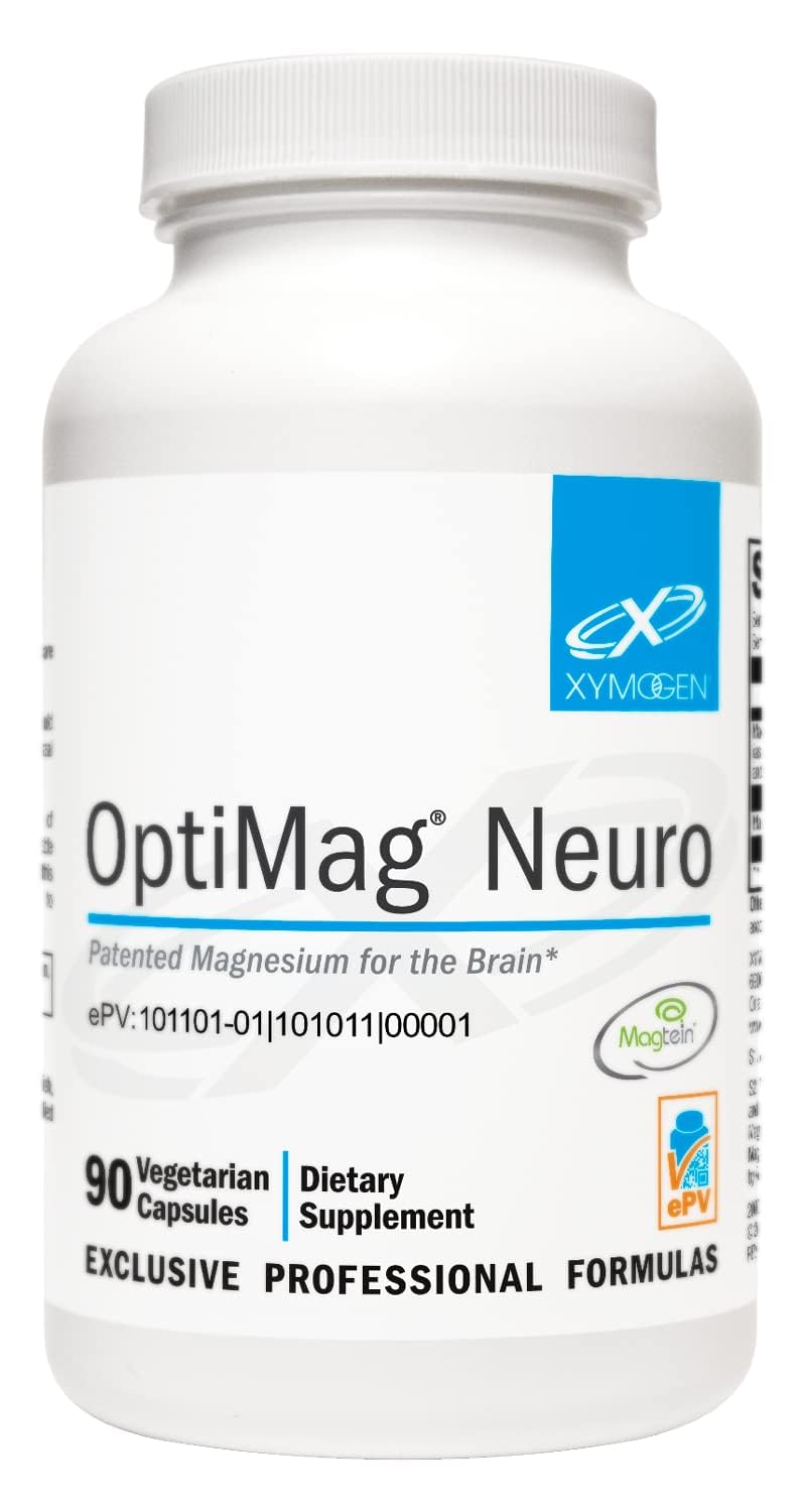XYMOGEN OptiMag Neuro: botella frontal para toma diaria fácil y relajación