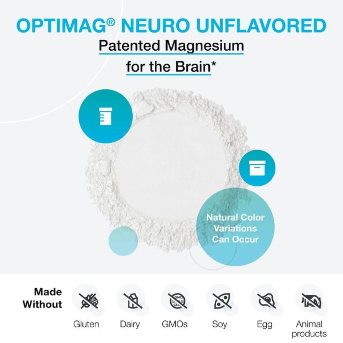 Presentación de OptiMag Neuro en envase de 102 g
