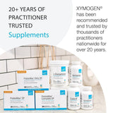 XYMOGEN OptiMag Neuro: iconos de seguridad señalan sin gluten y sin OGM