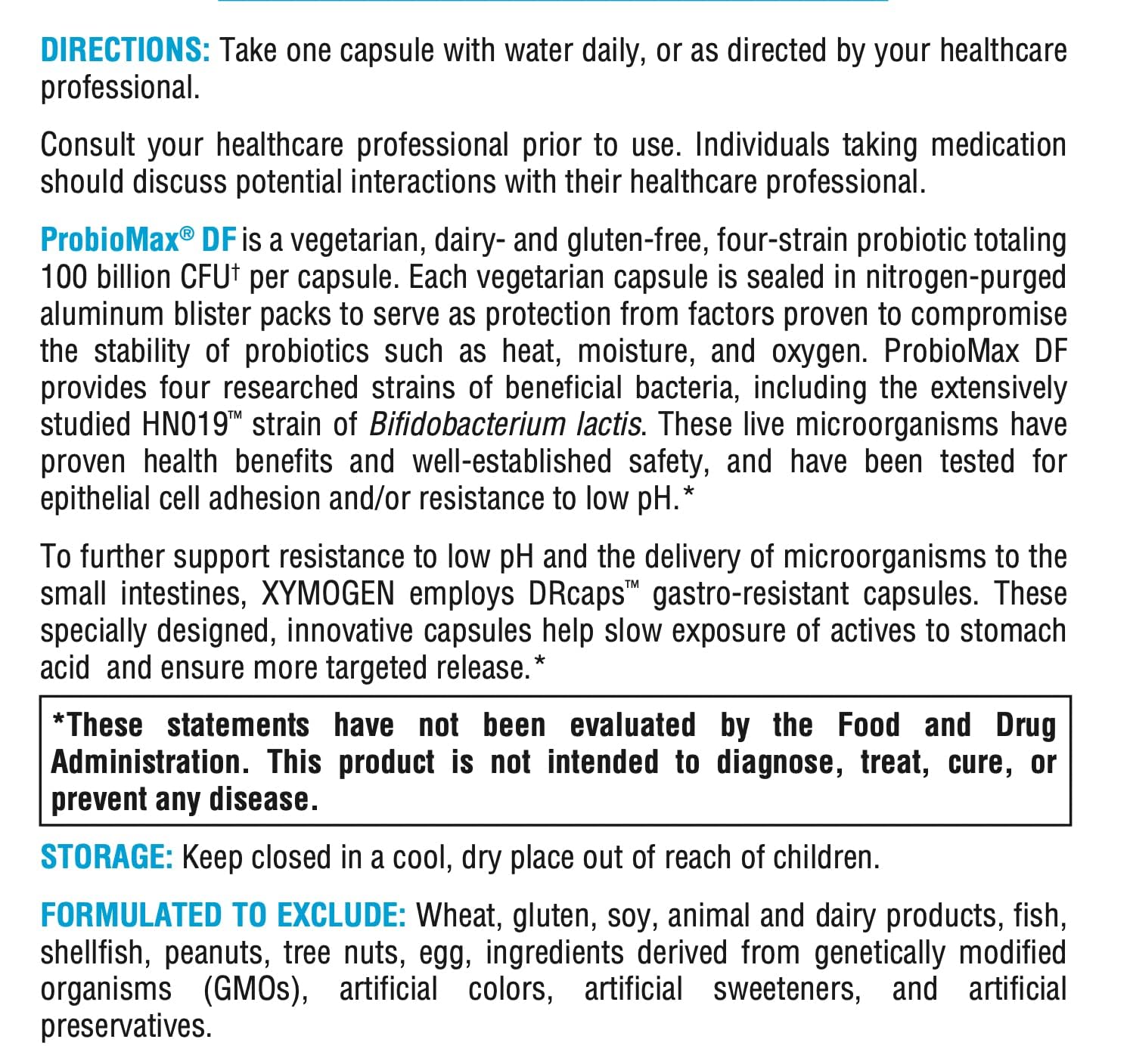 XYMOGEN ProbioMax Daily 100B, apoyo para la digestión de la lactosa.