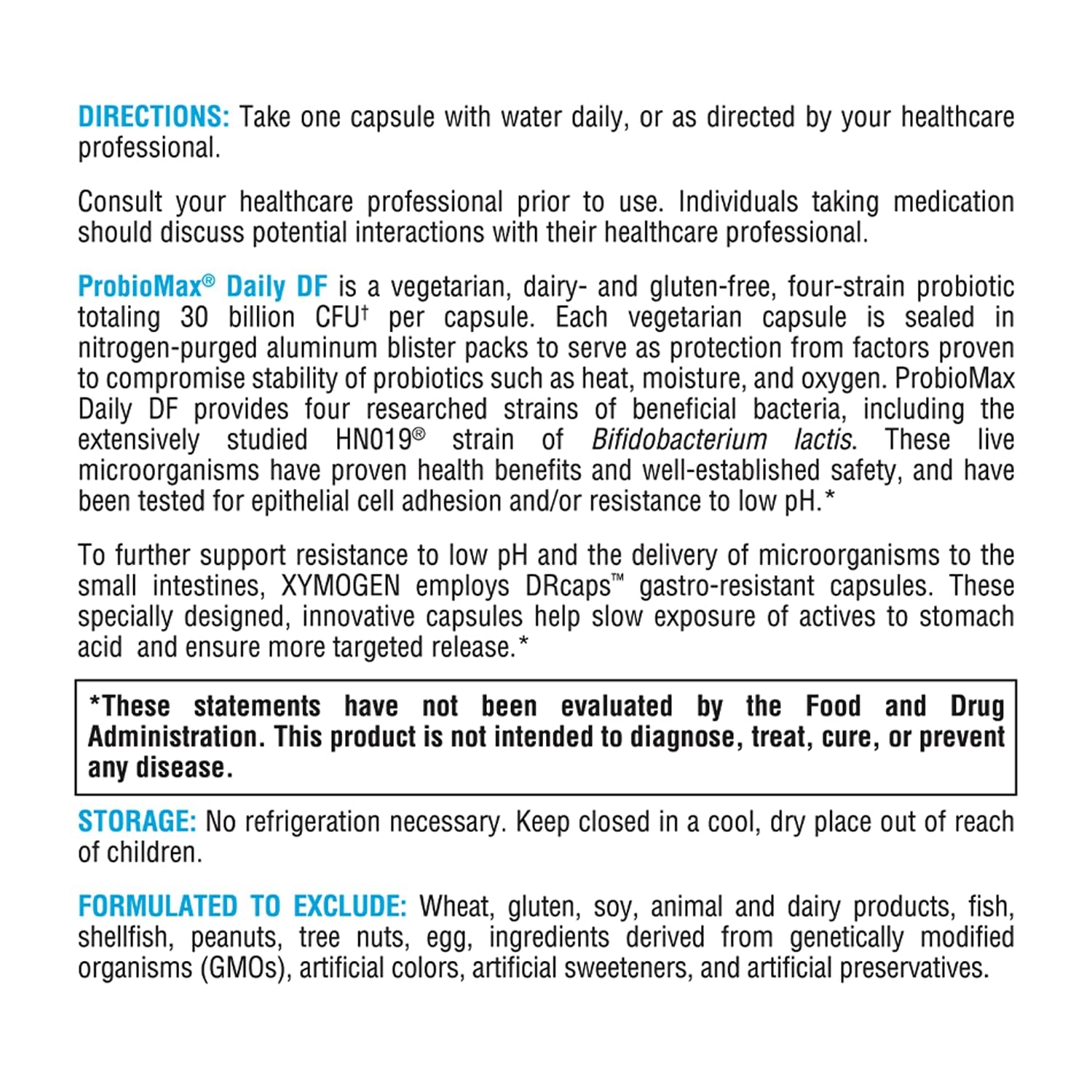 Envase nitrogeno de ProbioMax Daily 30B para conservación de bacterias vivas