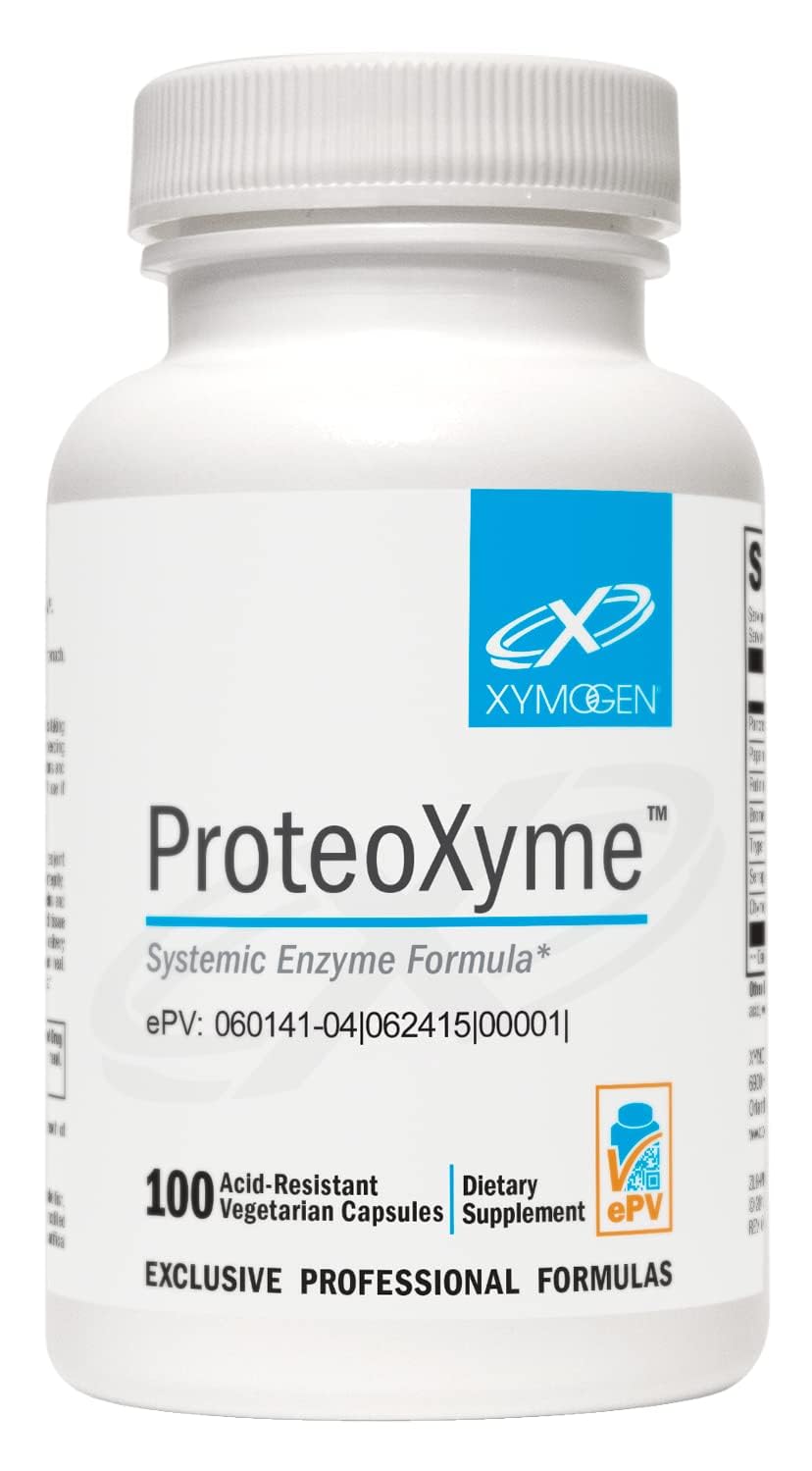 ProteoXyme de XYMOGEN, cápsulas resistentes al ácido para entrega sostenida de enzimas