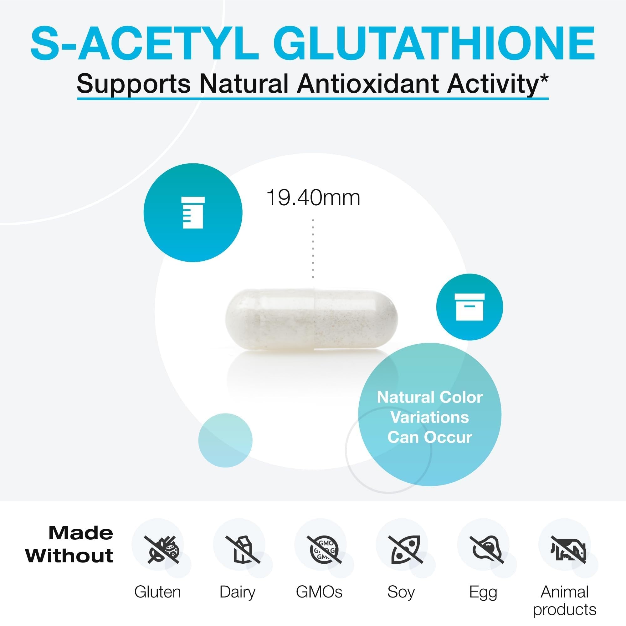 XYMOGEN S acetil glutathione tecnología DRcaps para absorción estable