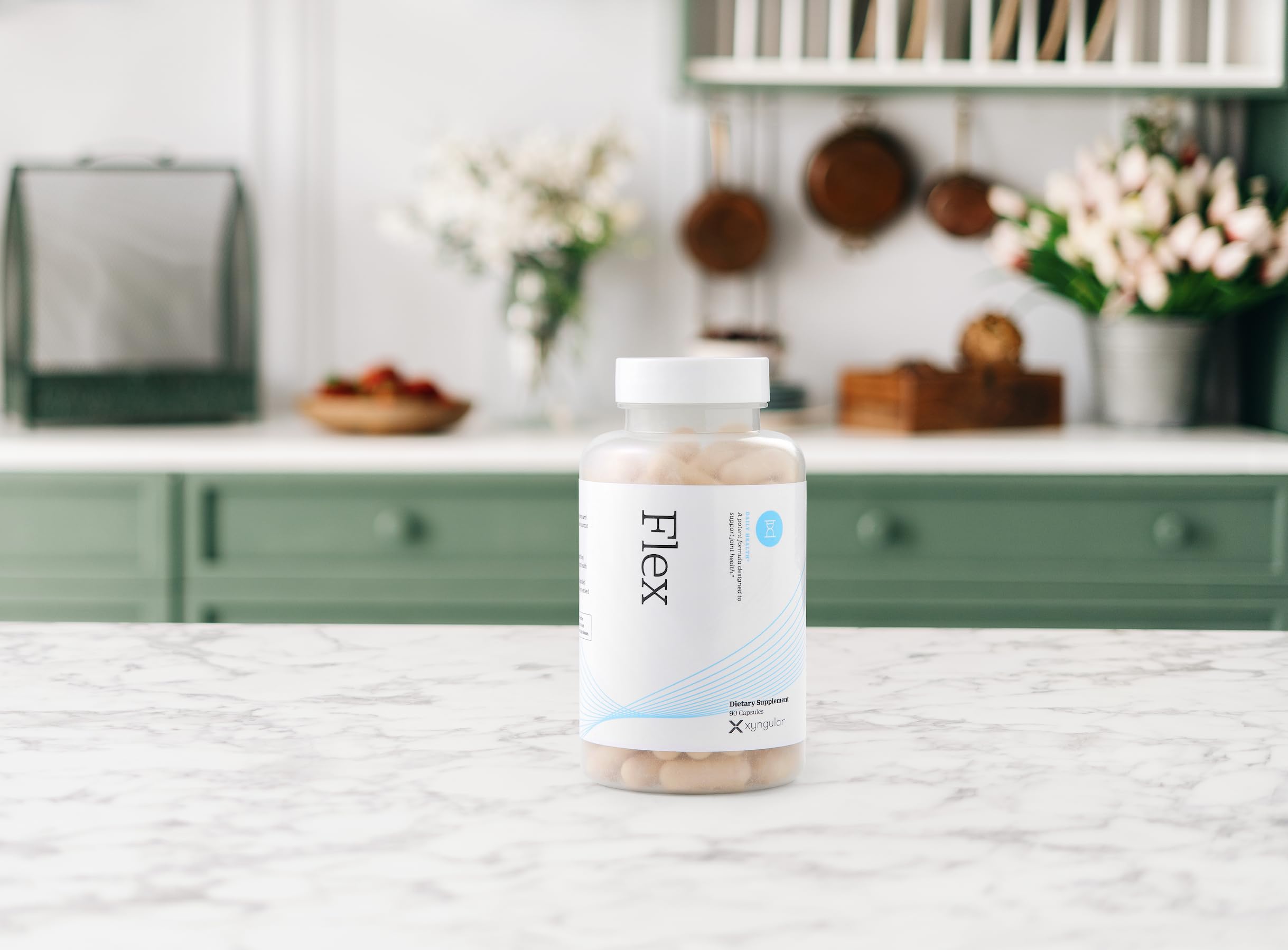 Xyngular Complete Prebiotic, vaso con mezcla listo para consumir en minutos.