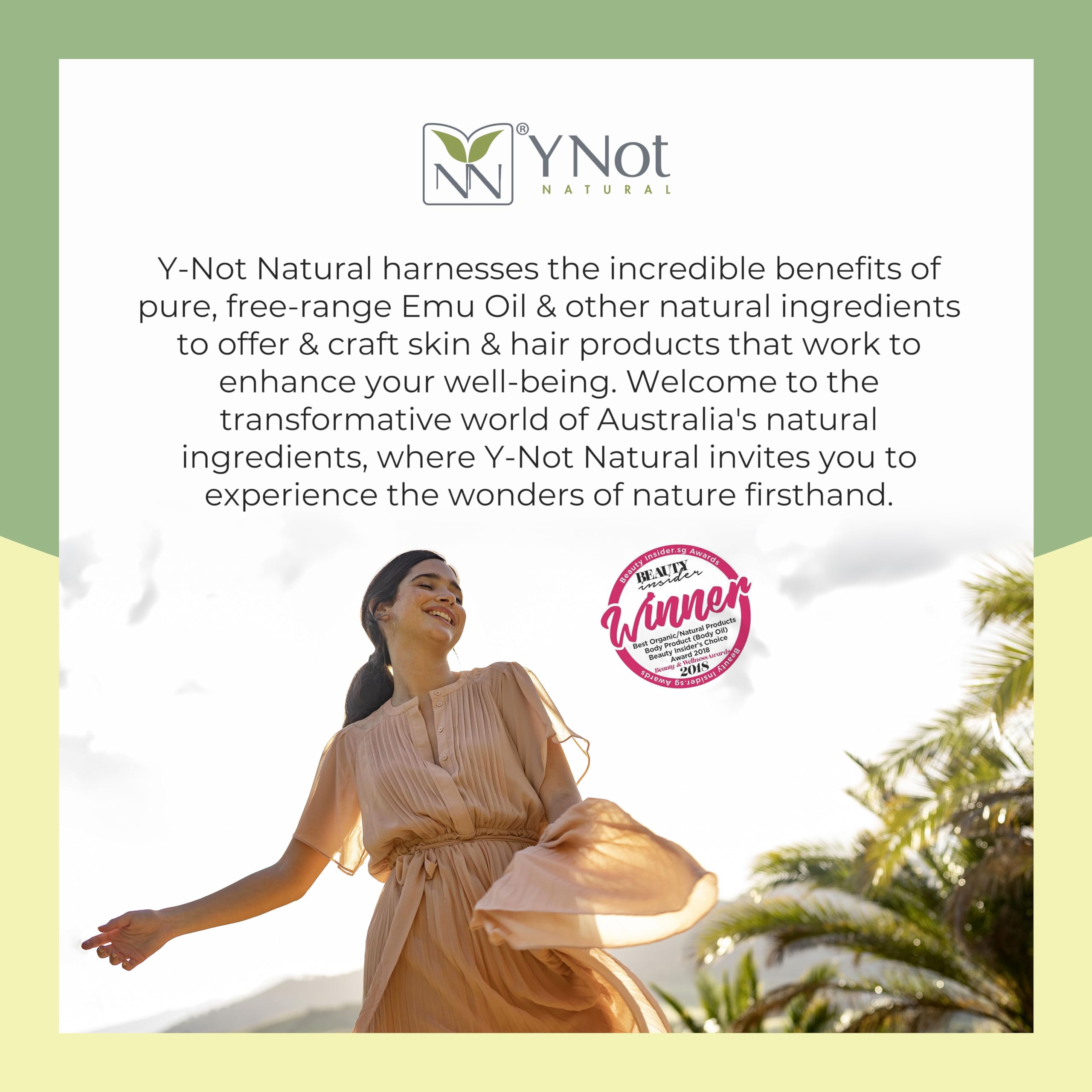 Y Not Natural Emu Oil Capsules: envase responsable para un consumo sostenible.