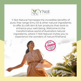 Y Not Natural Emu Oil Capsules: envase responsable para un consumo sostenible.