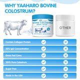 YAAHARO Colostro bovino en polvo, envase sin sabor para consumo diario.