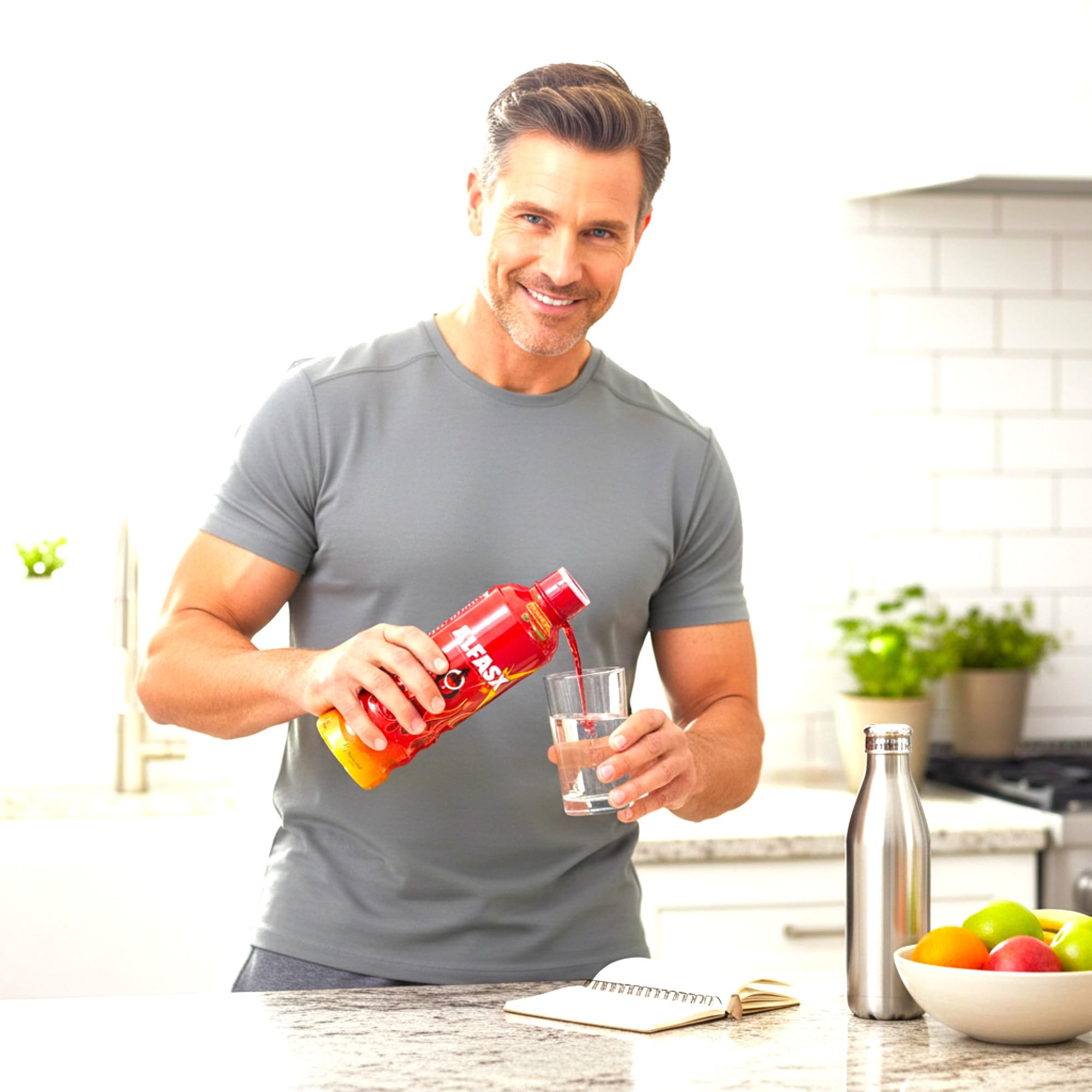 Etiqueta clara de Yahve ALFASX Max con ingredientes listados para confianza.