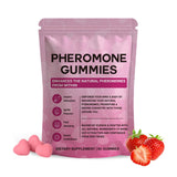 Gominolas Yalei con feromonas para mujeres, sabor fresa, posible aumento de confianza.
