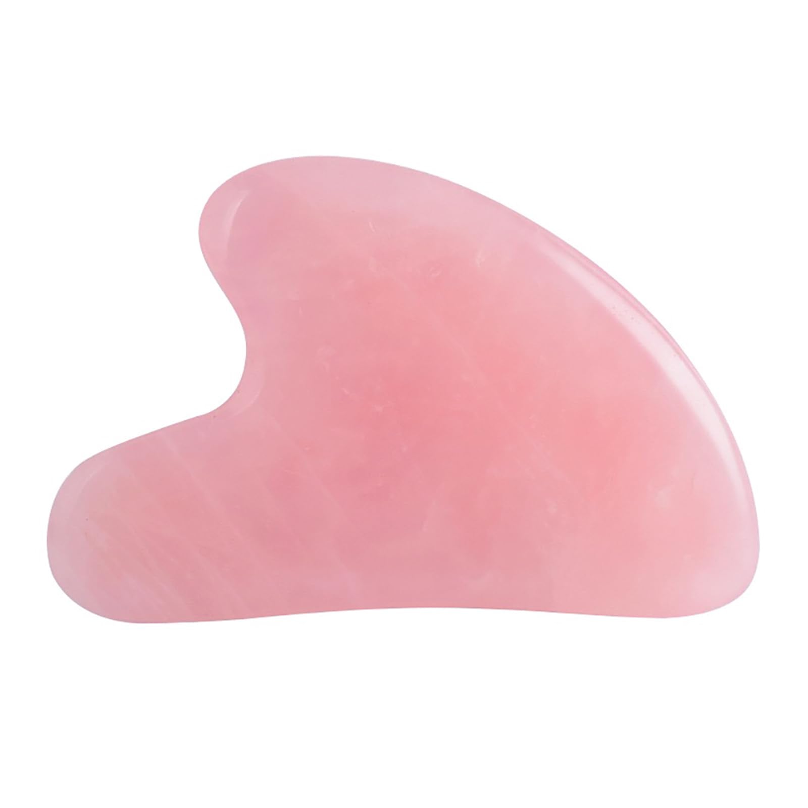 Guasha YAMHOHO para rostro en cuarzo rosa, masaje suave y revitalizante