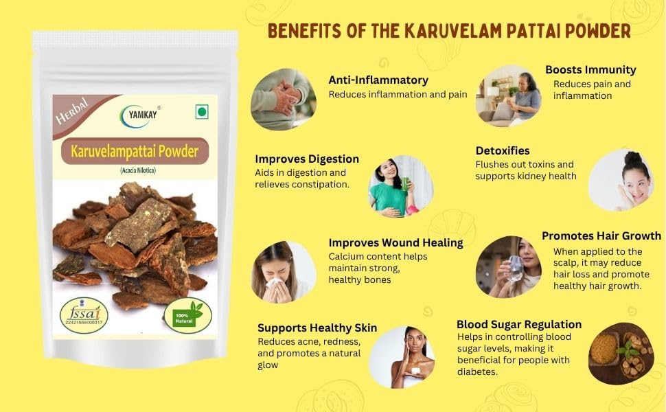 Yamkay Karuvelampattai empaque facilita almacenamiento seguro y práctico